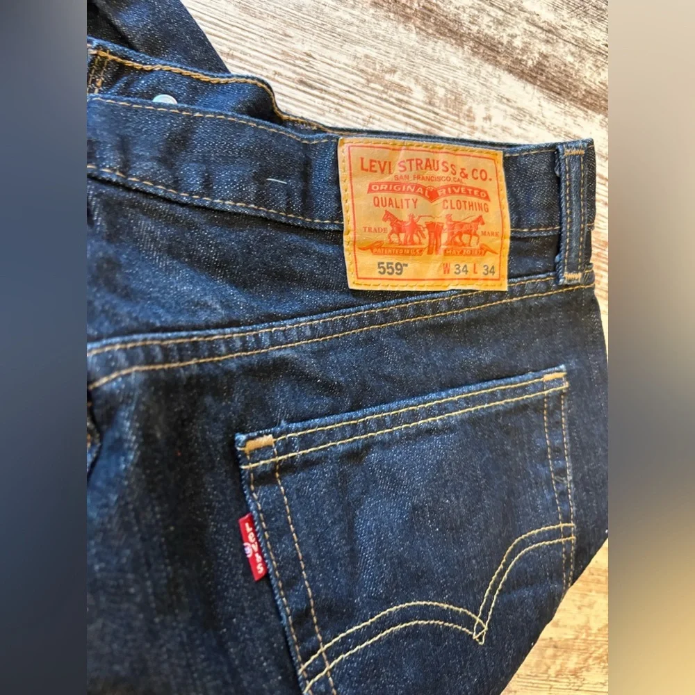 Levi Strauss & Co. Dark Blue Jeans W34/L34